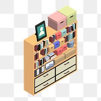 Png cabinet storage furniture illustration, transparent background