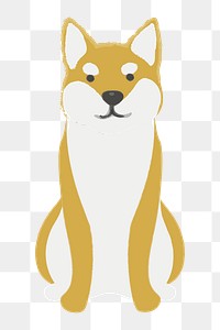 Png Shiba Inu dog  sticker, transparent background