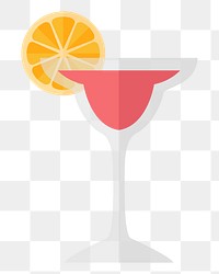 Cocktail drink png, transparent background