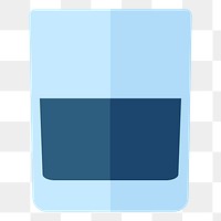 Glass of drink  png, transparent background