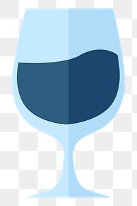 Glass of drink  png, transparent background