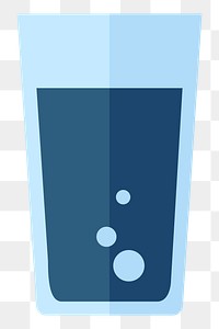 Glass of drink  png, transparent background