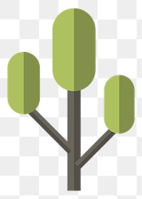 Geometric tree  png, transparent background