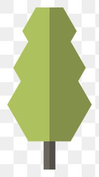 Geometric tree  png, transparent background