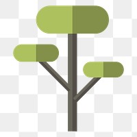 Geometric tree  png, transparent background