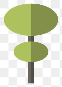 Geometric tree  png, transparent background