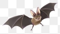 Halloween bat png, transparent background