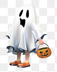 Halloween ghost png, transparent background