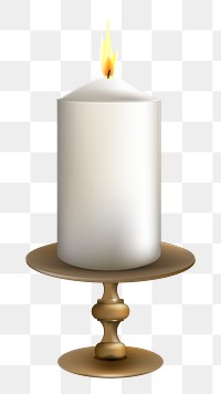 Candle png, transparent background