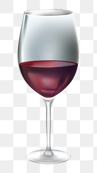 Wine glass png, transparent background