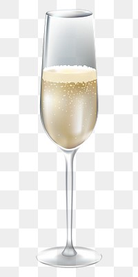 Champagne glass png, transparent background