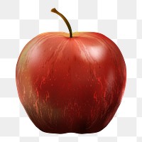 Apple png, transparent background