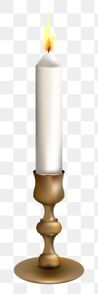 Candle png, transparent background