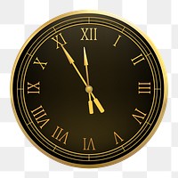 Clock png, transparent background