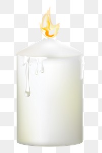 Candle png, transparent background