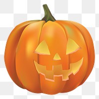 Halloween pumpkin png, transparent background