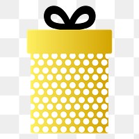 PNG gift icon illustration sticker, transparent background