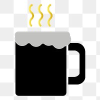 PNG hot drink icon illustration sticker, transparent background