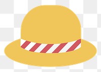 PNG  hat icon illustration sticker, transparent background