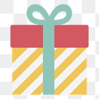 PNG gift icon illustration sticker, transparent background
