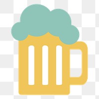 PNG beer icon illustration sticker, transparent background