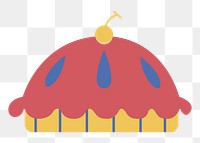 PNG party dessert icon illustration sticker, transparent background