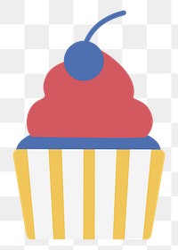 PNG party cake icon illustration sticker, transparent background