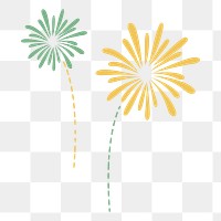 PNG firework icon illustration sticker, transparent background