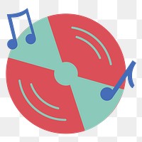 PNG music icon illustration sticker, transparent background