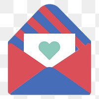 PNG envelope icon illustration sticker, transparent background