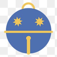 PNG bell icon illustration sticker, transparent background