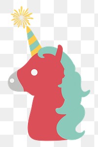 PNG unicorn icon illustration sticker, transparent background
