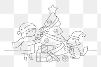 Christmas spirit png, transparent background 