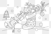 Gift giving png, transparent background 