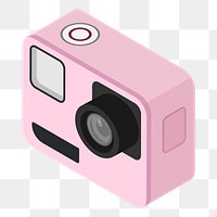 Action camera png illustration, transparent background