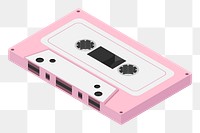 Tape cassette png illustration, transparent background