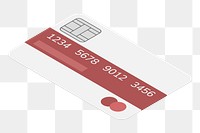 Credit card png illustration, transparent background