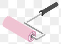 Paint roller png illustration, transparent background