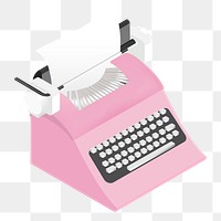 Typewriter png illustration, transparent background