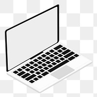 Laptop png illustration, transparent background