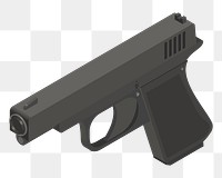 Gun png illustration, transparent background