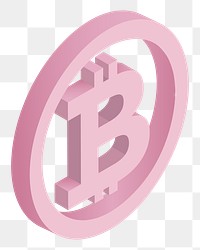 Bitcoin png illustration, transparent background