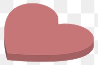 Heart png illustration, transparent background