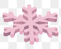 Snow flake png illustration, transparent background