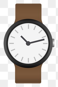 Wristwatch png illustration, transparent background