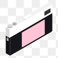 Film camera png illustration, transparent background