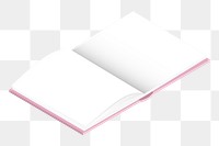 Opened notebook png illustration, transparent background