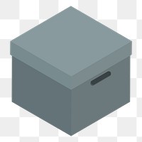 Box png illustration, transparent background