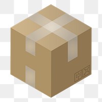 Box png illustration, transparent background