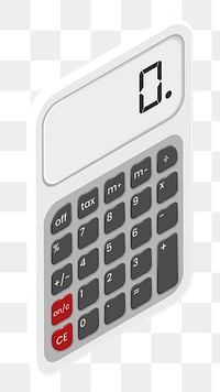 Calculator png illustration, transparent background